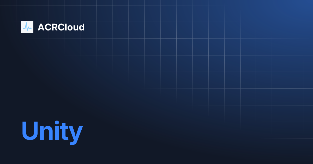 Unity | ACRCloud